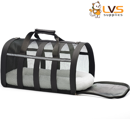 Opvouwbare Kattenreismand Zwart 2