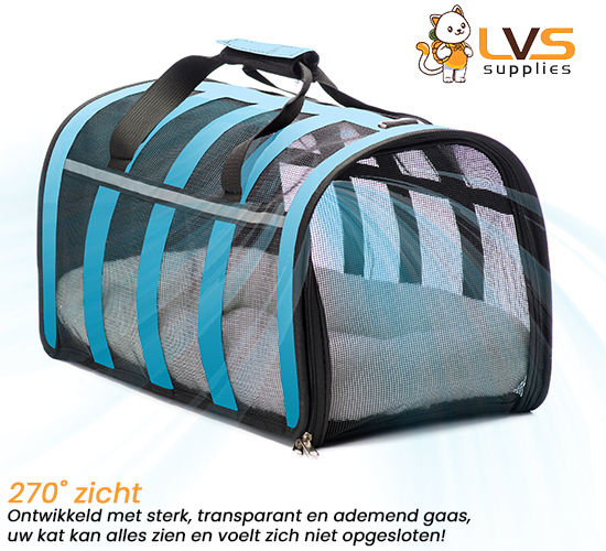 Opvouwbare Kattenreismand Blauw 4