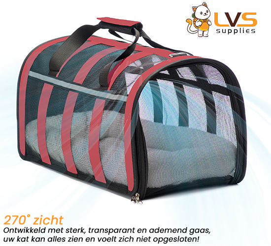 Opvouwbare Kattenreismand Rood 4